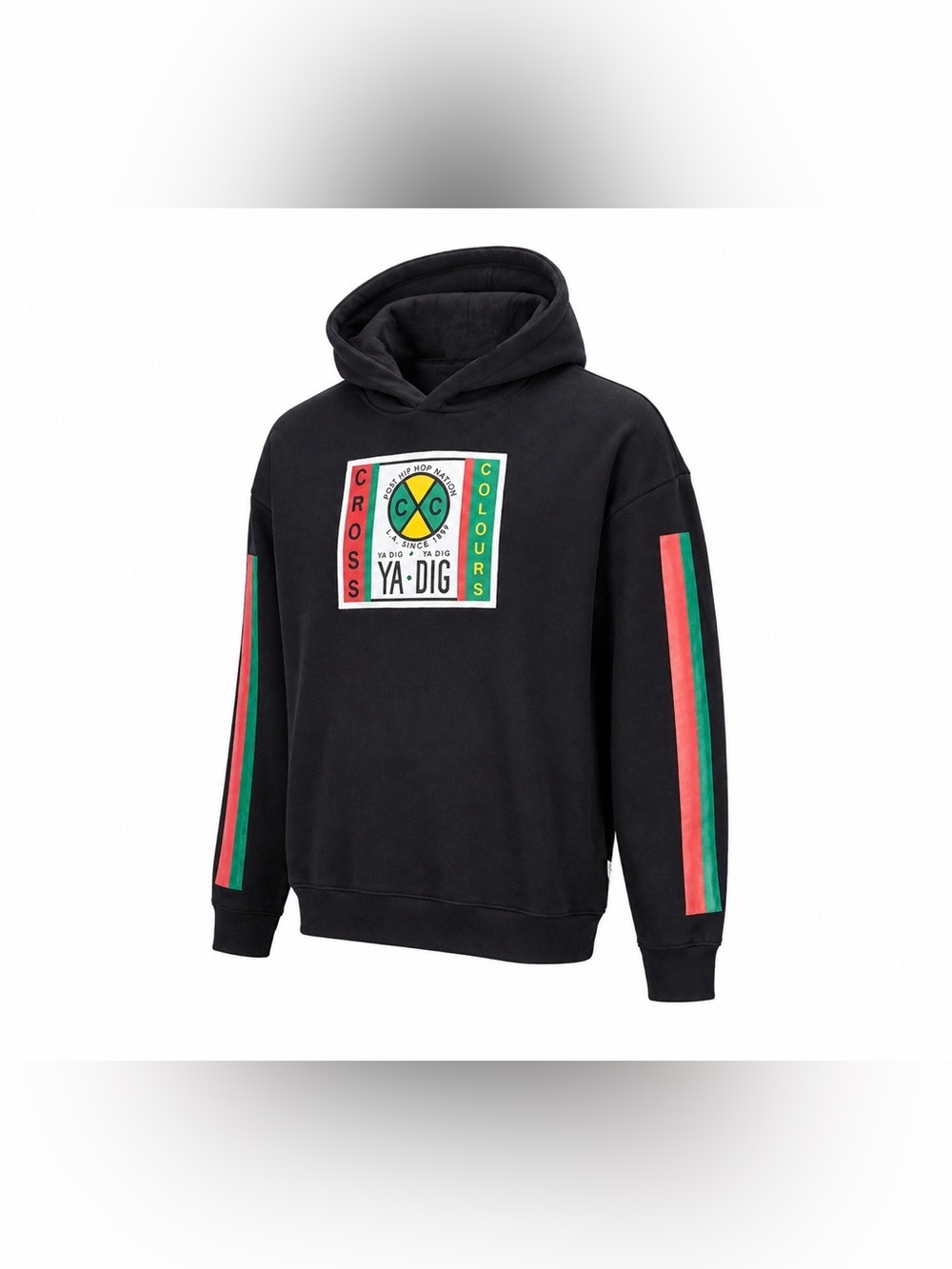 2014 Cross Colours ‘YA DIG’ Hoodie Limited Edition Graphic Red Green Black 420
